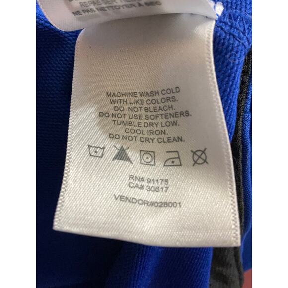 FILA Athletic Performance 1/4 Zip Long Sleeve Dri-Fit Jacket L Blue Activewear - Picture 9 of 9